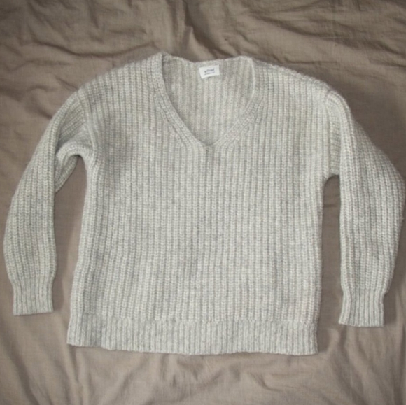 Wilfred Sweaters - Wilfred | Chunky Knit Grey Wool Sweater